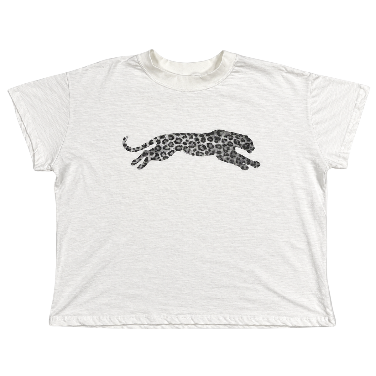 TENDUA SLUBBED CROP TEE BLK